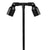 Double-head machined aluminum flat shroud path light in Black, Bronze, or Silver, with 18″ or 24″ stem options, MR-16 LED compatible.