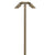 Double Head Path Light with two adjustable brass heads, available in Antique Bronze and Gun Metal finishes, with 24", 18", or 12" stems, MR-8 LED compatible.