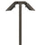 Double Head Path Light with two adjustable brass heads, available in Antique Bronze and Gun Metal finishes, with 24", 18", or 12" stems, MR-8 LED compatible.