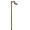 Single Head Path Light with adjustable brass head, available in Antique Bronze and Gun Metal finishes, with 24″ or 18″ stem, MR-11 LED compatible.