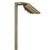 Single Head Brass Path Light with adjustable knuckle, 18″ or 24″ stem, in Antique Bronze or Gun Metal finish, MR-16 LED compatible.