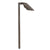 Single Head Brass Path Light with adjustable knuckle, 18″ or 24″ stem, in Antique Bronze or Gun Metal finish, MR-16 LED compatible.