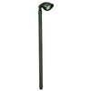 Mini Oval Brass Area Light with 24″ stem, adjustable knuckle, and frosted glass lens, available in Antique Bronze or Gun Metal finish, T3 LED compatible.