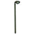 Mini Oval Brass Area Light with 24″ stem, adjustable knuckle, and frosted glass lens, available in Antique Bronze or Gun Metal finish, T3 LED compatible.