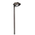 Large Oval Brass Area Light with 24″ stem, adjustable knuckle, and frosted glass lens, available in Antique Bronze or Gun Metal finish, MR-16 LED compatible.