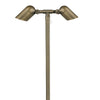 Mini Double Head Brass Path Light | MR-16 LED Compatible