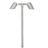 Mini Double Head Brass Path Light | MR-16 LED Compatible