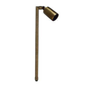Smart RGB-WW Bluetooth Single Head Path Light in Antique Bronze or Gun Metal finish with 18″ or 24″ brass stem, adjustable knuckle, and 1–6W LED.