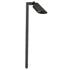 Smart RGB-WW Bluetooth Brass Path Light with Shroud, in Antique Bronze or Gun Metal finish, adjustable knuckle, and replaceable LED module.