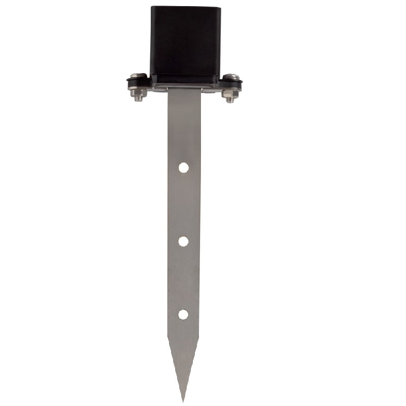 Brass Mini Beam LED Light | Black Finish | Optional 6” Stake