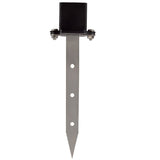 Brass Mini Beam LED Light | Black Finish | Optional 6” Stake