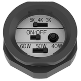 Tunable LED flood light 6500 lumens with selectable wattage and CCT