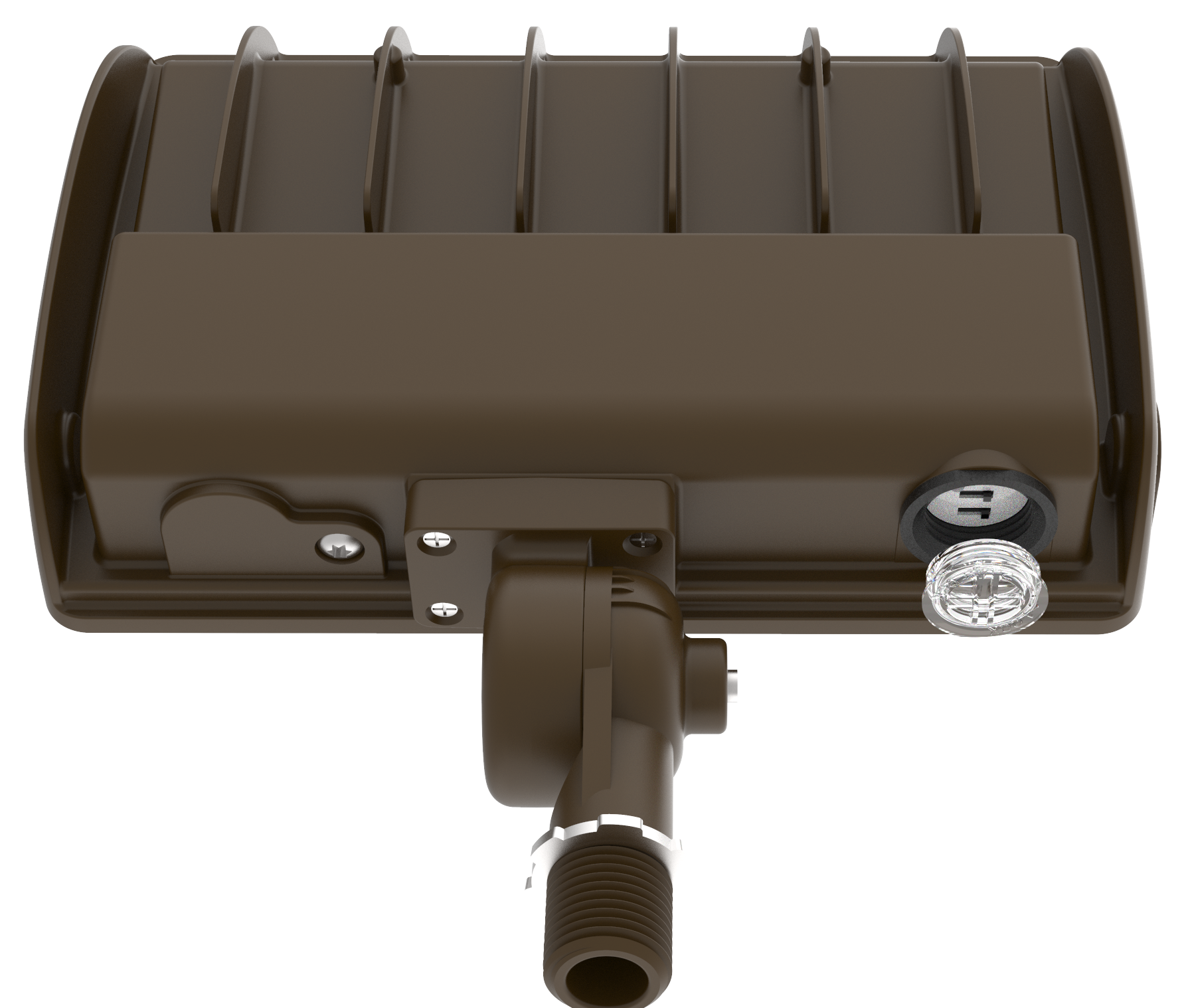 Commercial LED flood fixture with knuckle mount 120-277V