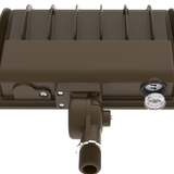 Commercial LED flood fixture with knuckle mount 120-277V