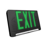 commercial LED exit sign with push to test and 90 minute backup battery