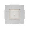 Energy-efficient LED canopy light flush-mounted in ceiling
