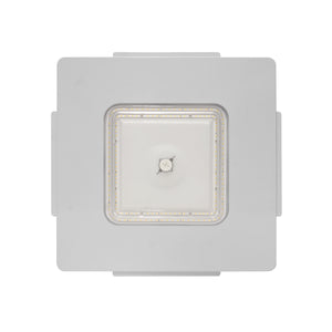 Recessed Canopy LED Luminaire with 11K Lumens, 5000k, Die Cast Aluminum, Powder-Coat White Housing