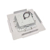 Energy-efficient LED canopy light flush-mounted in ceiling