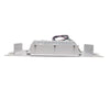 Energy-efficient LED canopy light flush-mounted in ceiling