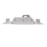 Energy-efficient LED canopy light flush-mounted in ceiling