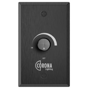 Aluminum Black 100W Dimmer Switch with IP65 Rating for Indoor and Outdoor Lighting Control