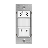 ENERLITES DWHOS dual-load wall switch with 180° PIR motion sensor and humidity-controlled fan