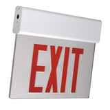 EDGELIT Aluminum Exit Sign ELXTEU with ultra-bright LED, acrylic edgelit panel, and extruded aluminum housing for emergency egress lighting