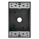 1-Gang 3-Holes 1/2" Weatherproof Box | Enerlites EN1350