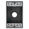 Enerlites EN1375 3/4-inch 1-gang 3-hole weatherproof electrical box