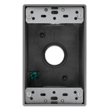 Enerlites EN1375 3/4-inch 1-gang 3-hole weatherproof electrical box
