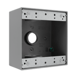 Enerlites EN2575 3/4-inch 2-gang 5-hole weatherproof electrical box