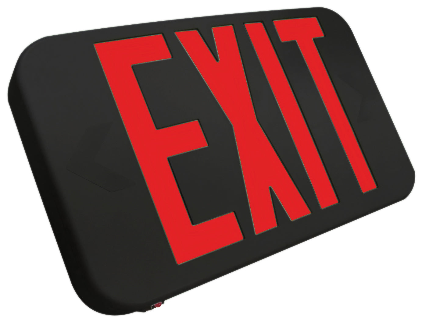 thermoplastic exit sign dual voltage with selectable color LEDs