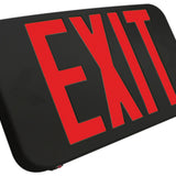 thermoplastic exit sign dual voltage with selectable color LEDs
