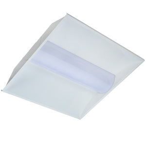 Topaz 2x2 LED Troffer Power & CCT Selectable 20W/30W/40W, 3000K/3500K/4000K, white steel housing with volumetric center basket and polycarbonate lens. - Available at Electrical Marketplace