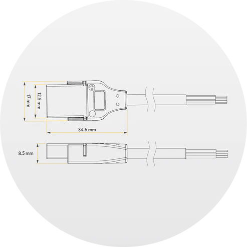 120V 6 inch hard-wire LED starter 2-pack with clear diffuser
