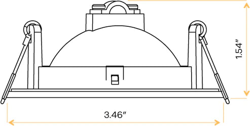 adjustable round recessed LED spotlight fixture