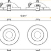 adjustable recessed LED spotlight ceiling fixture
