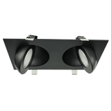 Flarion-4-inch-double-head-multiple-floating-gimbal-led-recessed-light-black