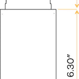 Recessed ceiling electrical mount with 2.36" cutout and 2.8" space