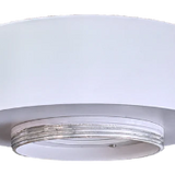 Jupiter 3" surface mount canopy in white, compact ceiling mounting