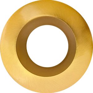 Aster 4-inch brushed brass round recessed trim G2 with clip-in mounting - Available at Electrical Marketplace