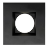 Aster 4-inch black square recessed trim G2 with clip-in mounting