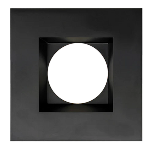 Aster 4-inch black square recessed trim G2 with clip-in mounting - Available at Electrical Marketplace