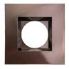 Aster 4-inch bronze square recessed trim G2 with clip-in mounting