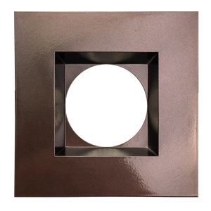 Aster 4-inch bronze square recessed trim G2 with clip-in mounting - Available at Electrical Marketplace