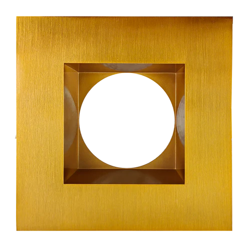 4 Inch Square Trim G2 | Brushed Brass | Goodlite G-10225