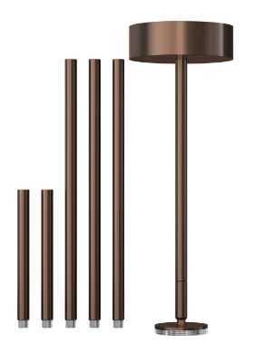 2.5 Inch Surface Mount Adjustable Stem Pendant | Bronze | Jupiter Series | Goodlite G-12542