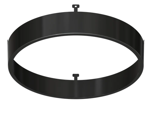 5 Inch Round Surface Mount Cover | Black | Glimmer Series | Goodlite G-13051