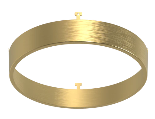 5 Inch Round Surface Mount Cover | Brushed Brass | Glimmer Series | Goodlite G-13054