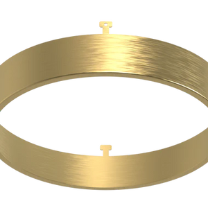 G-13054-glimmer-5-inch-round-brushed-brass-surface-mount-cover-accessory - Available at Electrical Marketplace